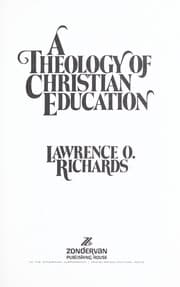 Tapa de A theology of Christian education