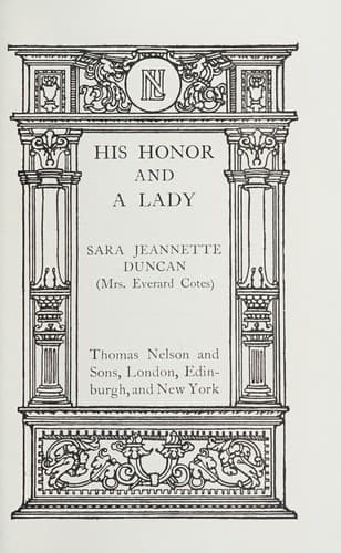Tapa de His Honor and a lady