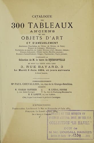 Tapa de 300 tableaux anciens