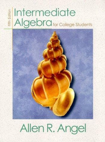 Tapa de Intermediate algebra for college students