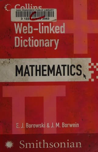 Tapa de Collins Web-linked dictionary of mathematics