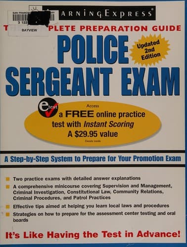 Tapa de Police sergeant exam