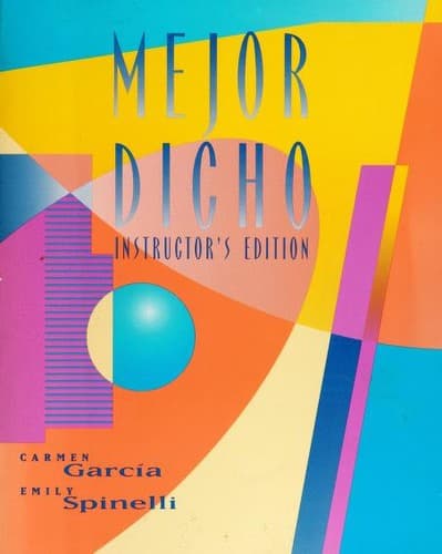 Tapa de Mejor dicho