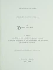 Tapa de A validation study of the FIRO-B