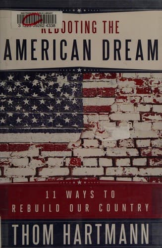 Tapa de Rebooting the American dream