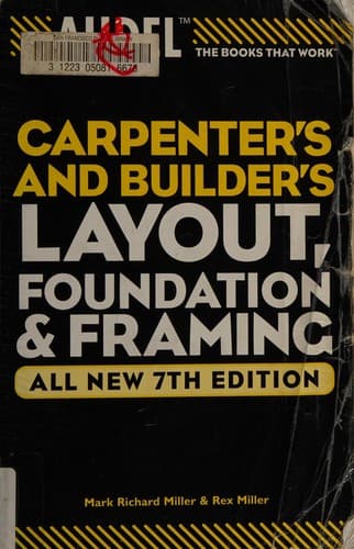 Tapa de Carpenter's and builder's layout, foundation, and framing