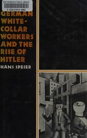 Tapa de German white-collar workers and the rise of Hitler