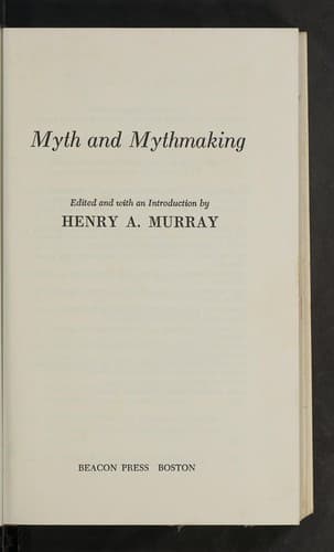 Tapa de Myth and mythmaking