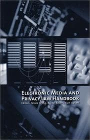 Tapa de Electronic media & privacy law handbook