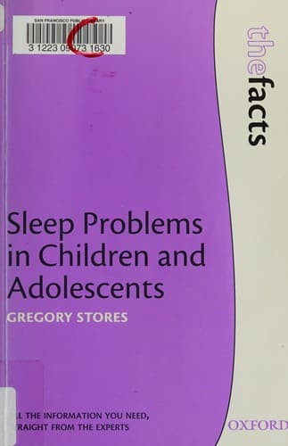 Tapa de Sleep problems in children and adolescents