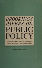 Tapa de Brookings papers on public policy