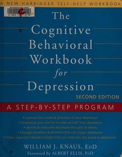 Tapa de The cognitive behavioral workbook for depression