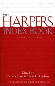 Tapa de The Harper's index book
