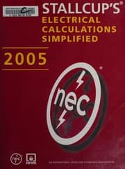 Tapa de Stallcup's electrical calculations simplified