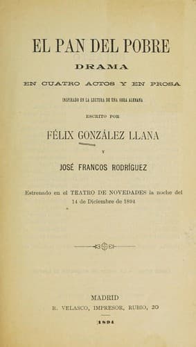 Tapa de El pan del pobre