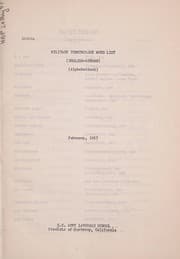 Tapa de German: military terminology word list