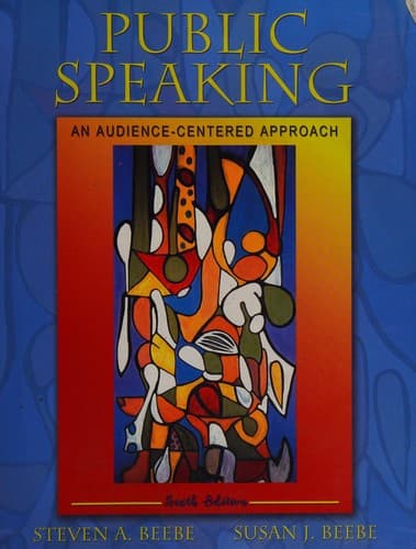 Tapa de Public Speaking: an audience-centered approach