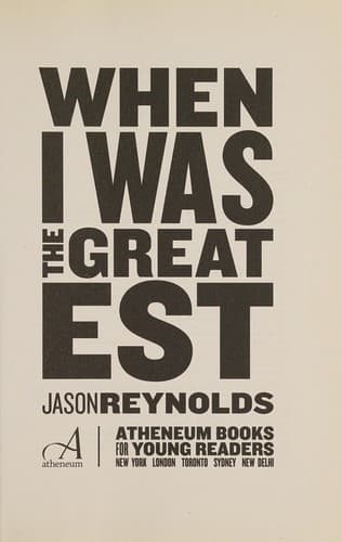 Tapa de When I was the greatest