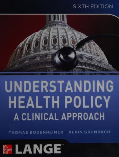 Tapa de Understanding health policy