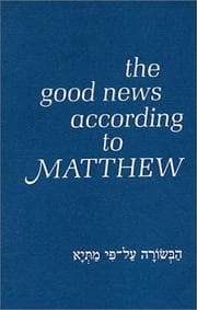 Tapa de The good news according to Matthew