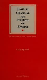 Tapa de English Grammar for Students of Spanish (English Grammar Series)