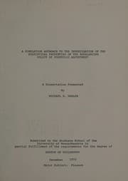 Tapa de A simulation approach to the investigation of the statistical properties of the rebalancing policy of portfolio adjustment