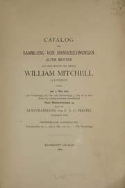 Tapa de Catalog der sammlung von handzeichnungen Alter Meister aus dem besitze des Herrn William Mitchell