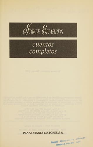 Tapa de Cuentos completos
