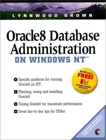 Tapa de Oracle8 database administration on Windows NT