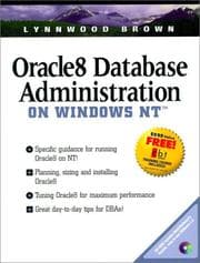 Tapa de Oracle8 database administration on Windows NT