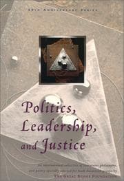 Tapa de Politics, leadership, and justice