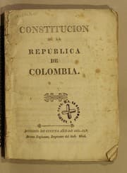Tapa de Constitucion de la República de Colombia