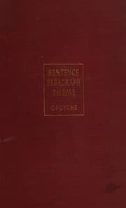 Tapa de Sentence, paragraph, theme