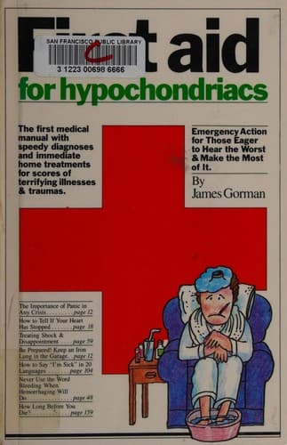 Tapa de First aid for hypochondriacs
