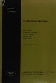 Tapa de On academic freedom