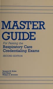 Tapa de Master guide for passing the respiratory care credentialing exams