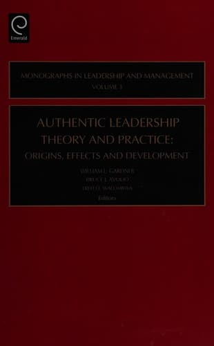 Tapa de Authentic leadership theory and practice