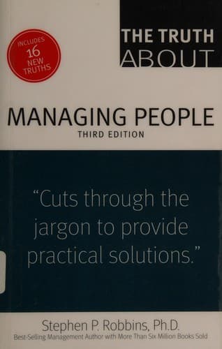 Tapa de The truth about managing people