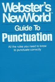 Tapa de Webster's New World guide to punctuation