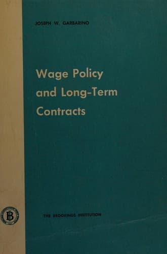 Tapa de Wage policy and long-term contracts