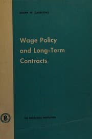 Tapa de Wage policy and long-term contracts
