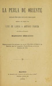 Tapa de La perla de Oriente