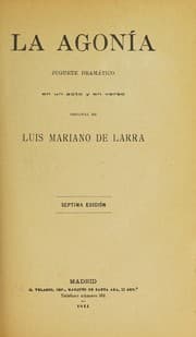 Tapa de La agonía
