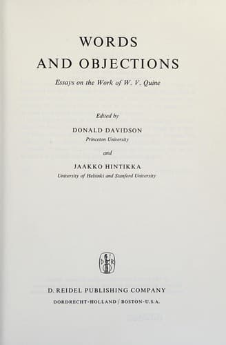 Tapa de Words and Objections