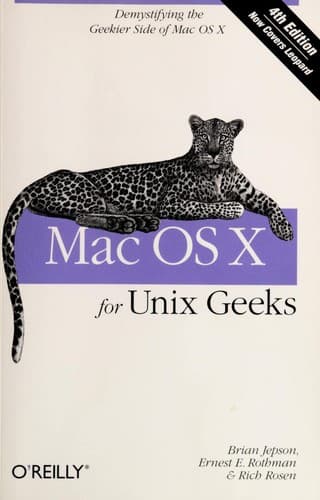 Tapa de Mac OS X Tiger for Unix geeks