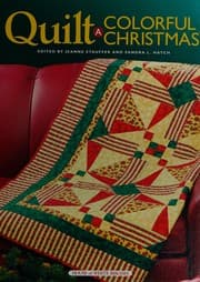 Tapa de Quilt a colorful Christmas