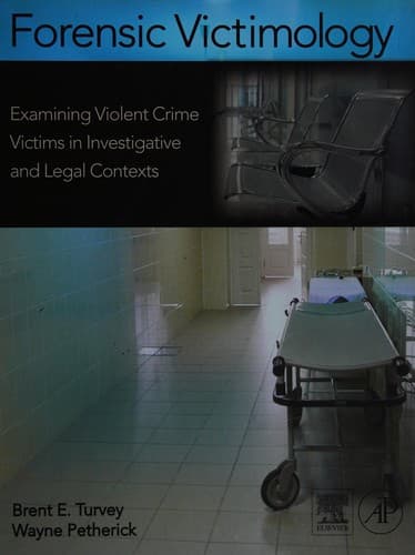 Tapa de Forensic victimology