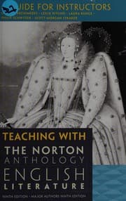 Tapa de Teaching with the Norton anthology of English literature -- Ninth Edition