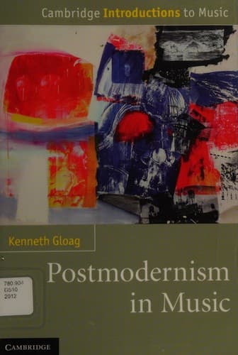 Tapa de Postmodernism in music