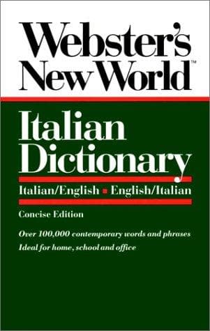 Tapa de Webster's New World Italian Dictionary